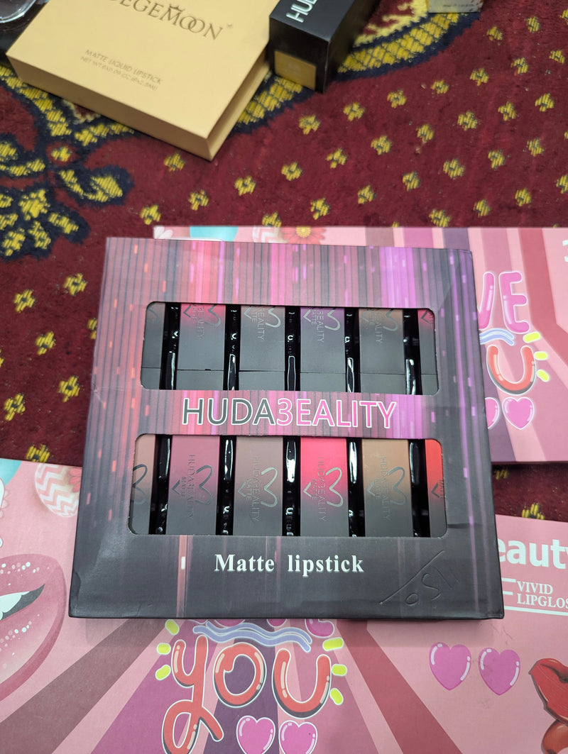 Huda beauty matte lipstick  pack or 12