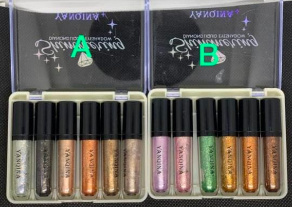 Liquid eye shadow both set