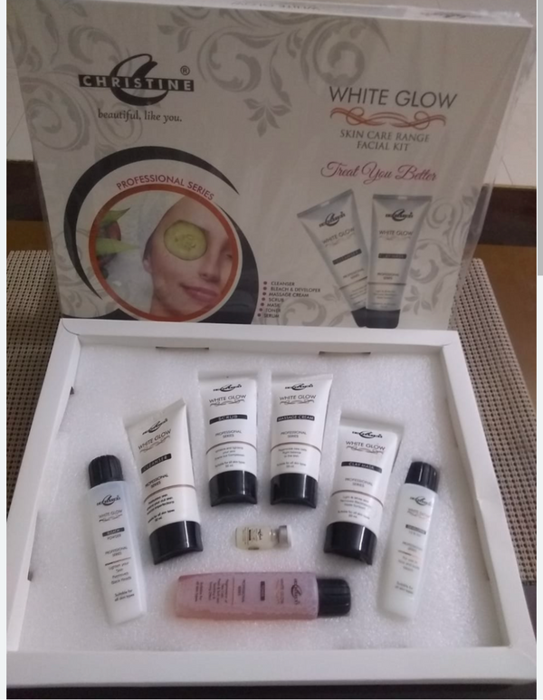 Christine White glow skin care range facial kit