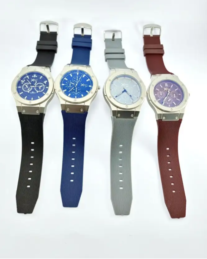 Hublot Classic Fusion watch with a blue stra